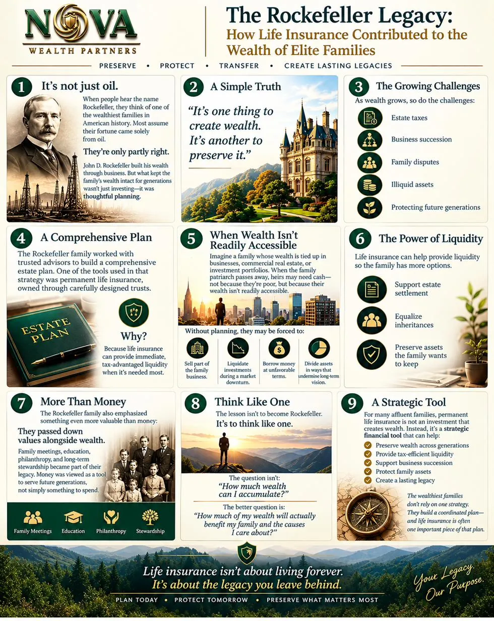 The Rockefeller Legacy: how life insurance contributed to the wealth of elite families